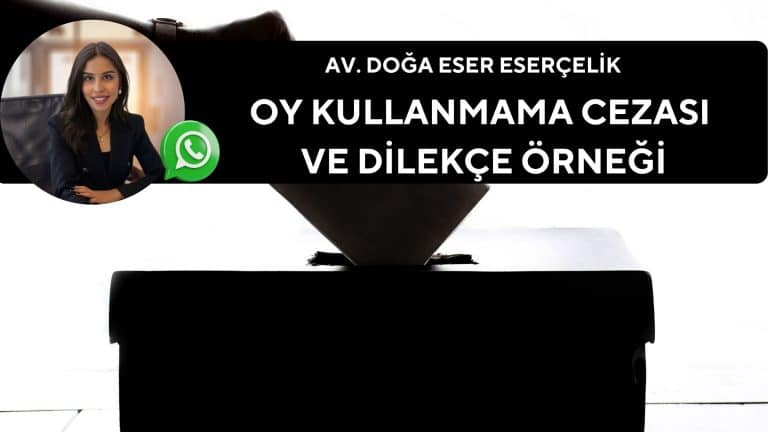 oy kullanmama cezası